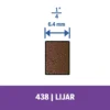 Banda de lija 1/4 Grano 120 6 Unid Dremel 438 2615.000.438-000
