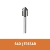 Fresa de Ranuras en V" 1/4" Dremel 640 2615.000.640-000
