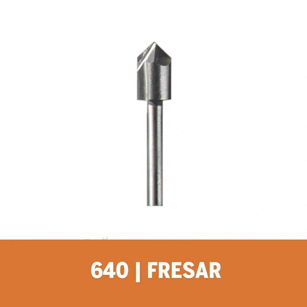 Fresa de Ranuras en V" 1/4" Dremel 640 2615.000.640-000
