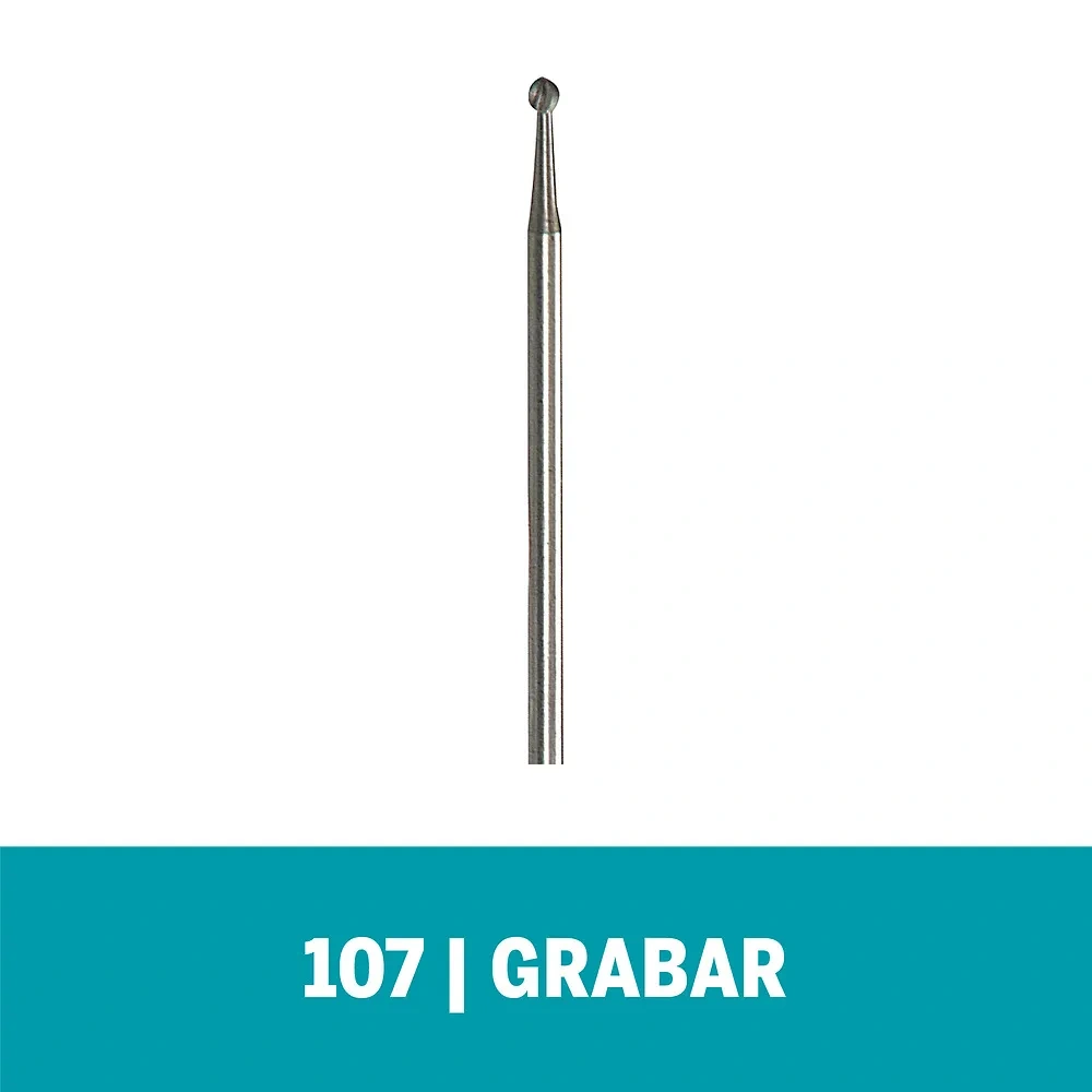Fresa de Grabado Redonda 3/32" Dremel 107 2615.010.7AE-000
