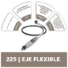 Eje Flexible Minitorno Dremel 225 Original Dremel 2615.022.5AJ-000