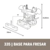 Complemento para Fresas por Inmersión Dremel 335 2615.033.5AA-000