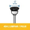 Cepillos de Cerdas 1/2" x 2 Und Dremel 404 2615.040.4AA-000