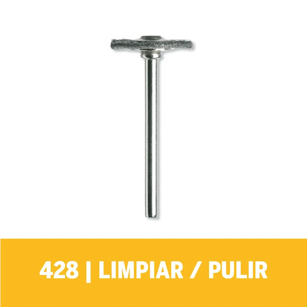 Cepillo de acero al carbon 3/4 Dremel 428 2615.042.8AB-000