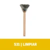 Cepillo de Acero Inoxidable 1/2" x 2 Unidades Dremel 531-02 2615.053.1AA-000