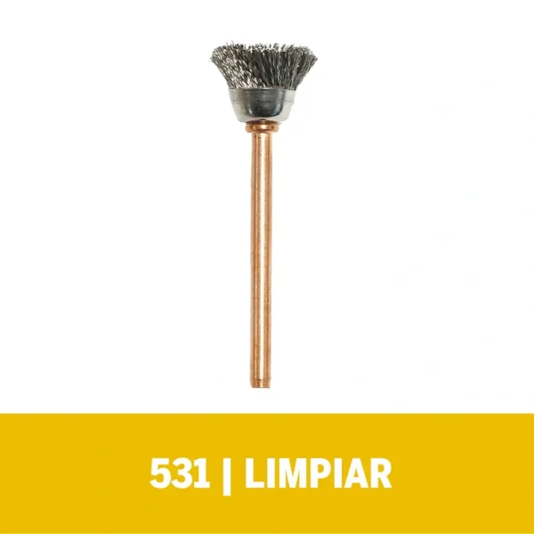 Cepillo de Acero Inoxidable 1/2" x 2 Unidades Dremel 531-02 2615.053.1AA-000