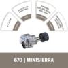 Aditamento para Minitorno Mini Sierra Circular 1 1/4" Dremel 670 2615.067.0AC-000