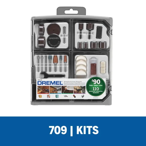 Kit de 110 accesorios para minitorno Dremel 709 2615.070.9AD-000