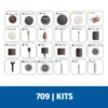 Kit de 110 accesorios para minitorno Dremel 709 2615.070.9AD-000