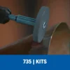 Micro Kit de 8 Accesorios Giratorios para Vidrio y Piedra Dremel 735-01 2615.073.5AA-000
