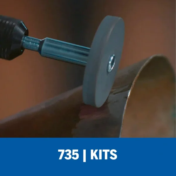 Micro Kit de 8 Accesorios Giratorios para Vidrio y Piedra Dremel 735-01 2615.073.5AA-000