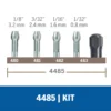 Juego de 4 Boquillas y Tuerca de Retención Dremel 4485 2615.504.485-000