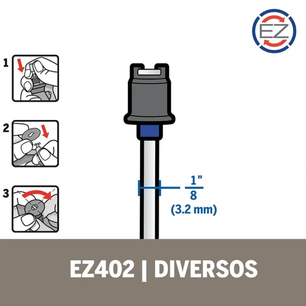 Mandril easy lock Dremel EZ402 2615.E40.2AE-000