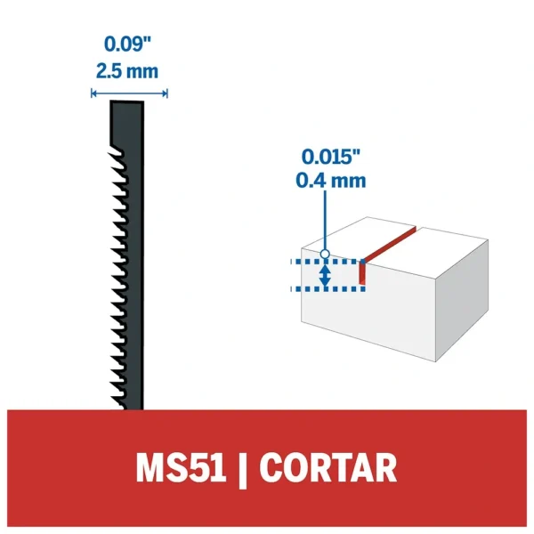 Sierra para Plástico y Madera para Moto Saw Dremel MS51 2615.MS5.1AA-000