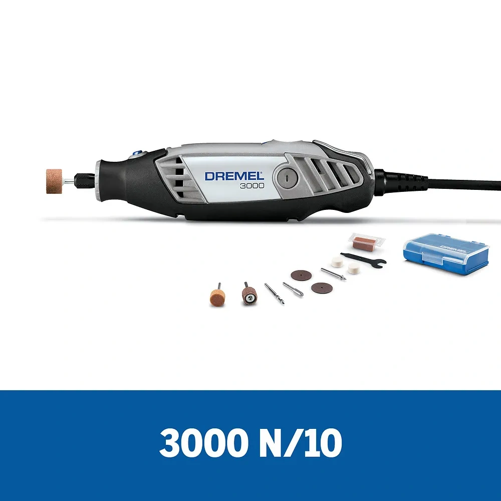 Minitorno 3000 90W + Set de 10 accesorios Dremel 3000-N/10 F013.300.0PC-000