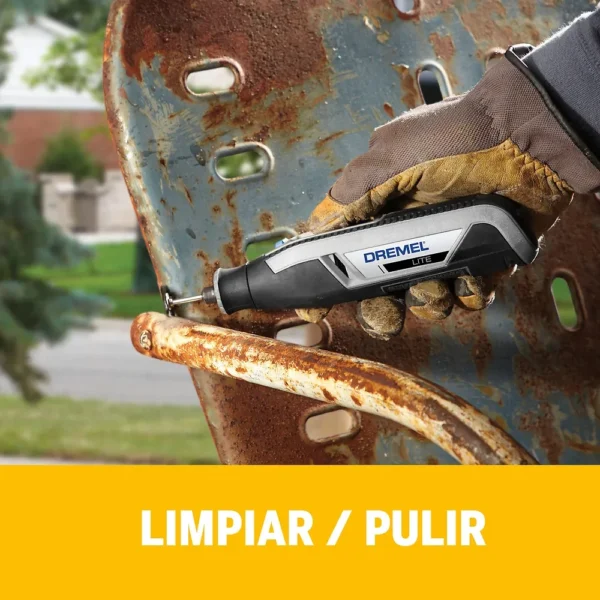Minitorno Multipropósito Inalámbrico 4V Lite 7760 + 10 Accs Dremel F013.776.0AW-000