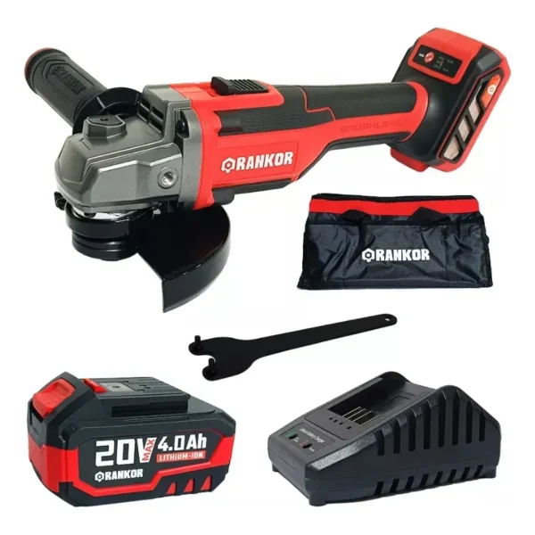 Esmeril Angular de 5" 20V con 3 Velocidades Rankor Brushless