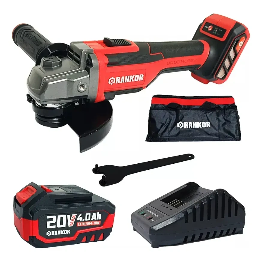 Esmeril Angular de 5" 20V con 3 Velocidades Rankor Brushless