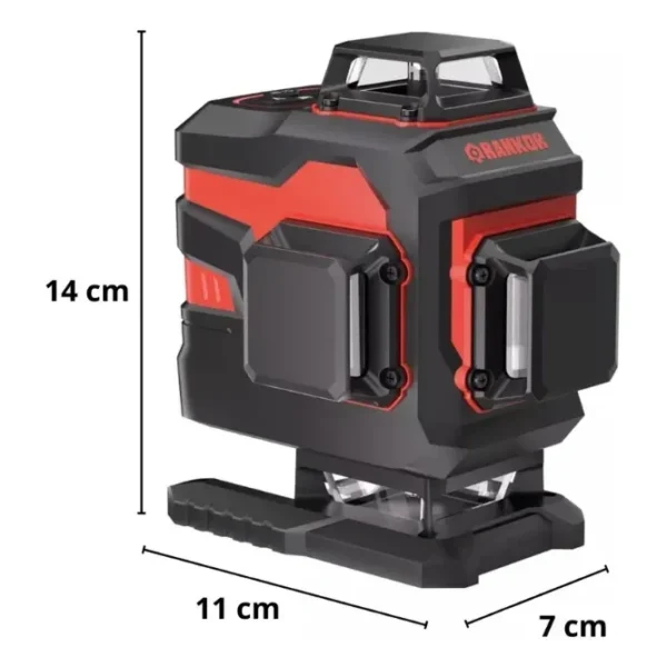 Nivel Láser Rankor Con 4x360° /16 Líneas Led Verde + Trípode
