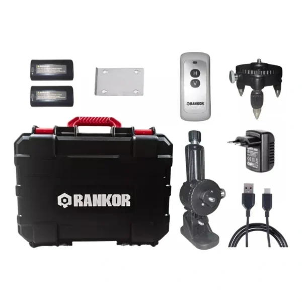 Nivel Láser Rankor Con 4x360° /16 Líneas Led Verde + Trípode
