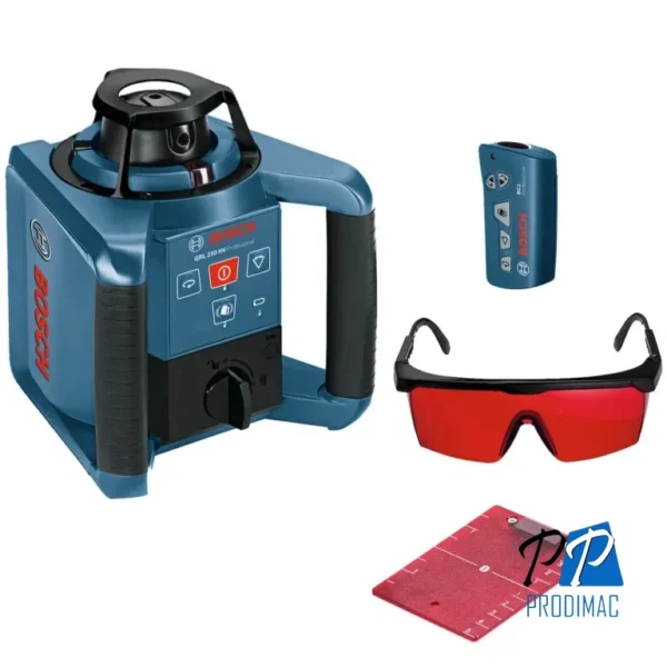 Nivel Láser Rotativo Bosch 250 metros GRL 250 HV 0601.061.600-000