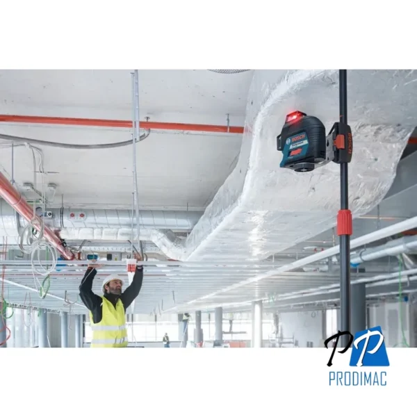 Nivel laser de planos GLL 3-80 Una linea horizontal y 2 lineas verticales con proyeccion en 360 0601.063.S00-000