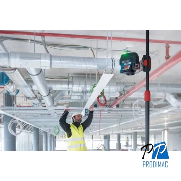 Nivel Láser 360 de 3 Líneas Verde GLL 3-80 CG + Receptor LR 7 Bosch 0601.063.T01-000