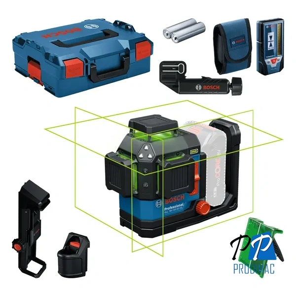 Nivel Láser de 3 Lineas Verde 35 Metros Bosch GLL 18V-120-33 CG 0601.065.1G0-000