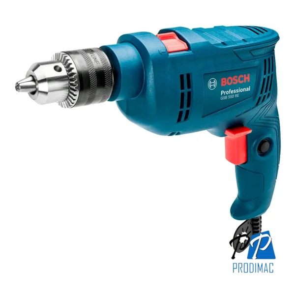 Taladro Percutor 1/2" 550W 49600 gpm Bosch GSB 550 RE 0601.1B6.0E0-000