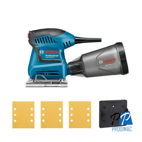 Lijadora Orbital (115 x 140 mm) 180W Bosch GSS 140-1A 0601.2A2.1E0-000