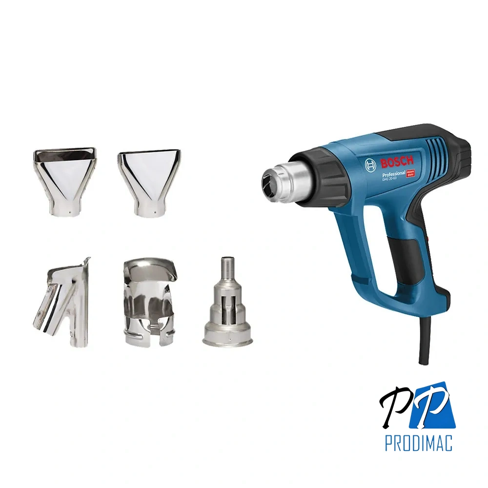 Pistola de Calor 2000W 630°C Bosch GHG 20-63 0601.2A6.2E0-000