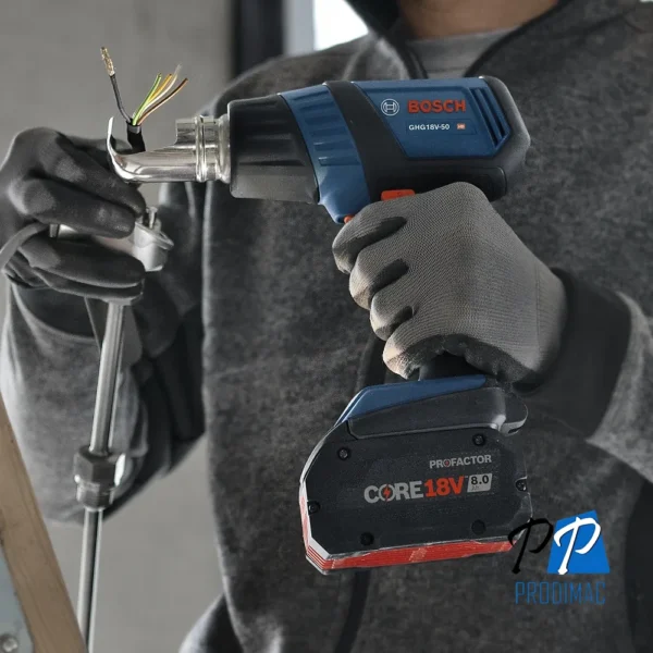 Pistola de Calor 18V 500 °C Baretool Bosch GHG 18V-50 0601.2A6.580-000