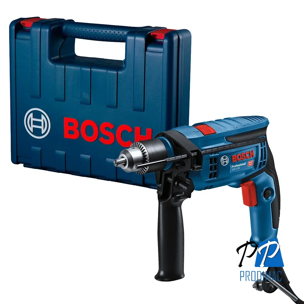 Taladro Percutor 1/2" 750W 57000 gpm Maleta Bosch GSB 13 RE 0601.2B8.0E1-000