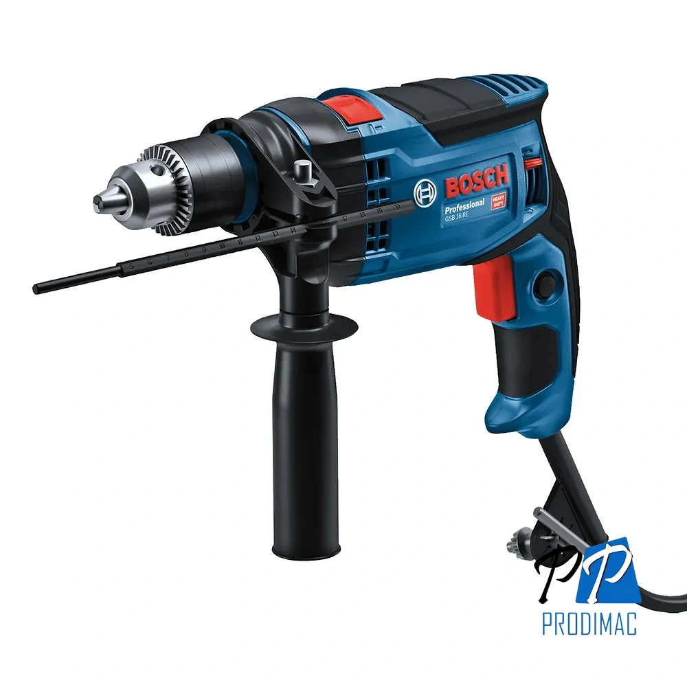 Taladro Percutor 1/2" 850W 52500 gpm Caja Bosch GSB 16 RE 0601.2B9.0E0-000