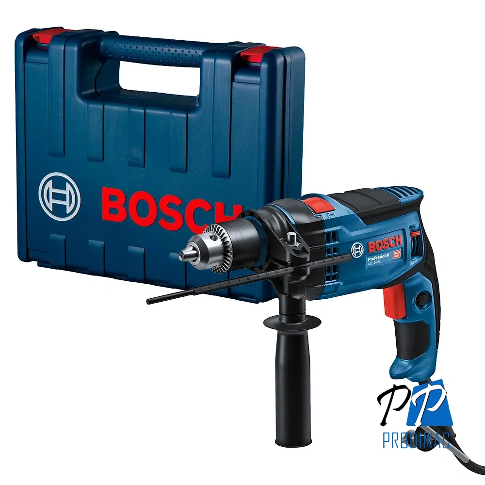 Taladro Percutor 1/2" 850W 52500 gpm Maleta Bosch GSB 16 RE 0601.2B9.0E1-000