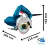 Sierra Marmolera 5" 1500W 12000 rpm Bosch GDC 150 0601.548.6N2-000
