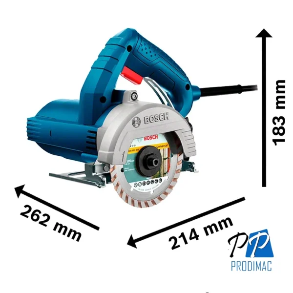 Sierra Marmolera 5" 1500W 12000 rpm Bosch GDC 150 0601.548.6N2-000