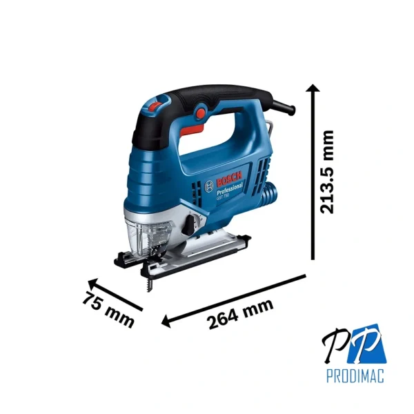 Sierra Caladora 520W 20mm Bosch GST 750 0601.5B4.1E0-000