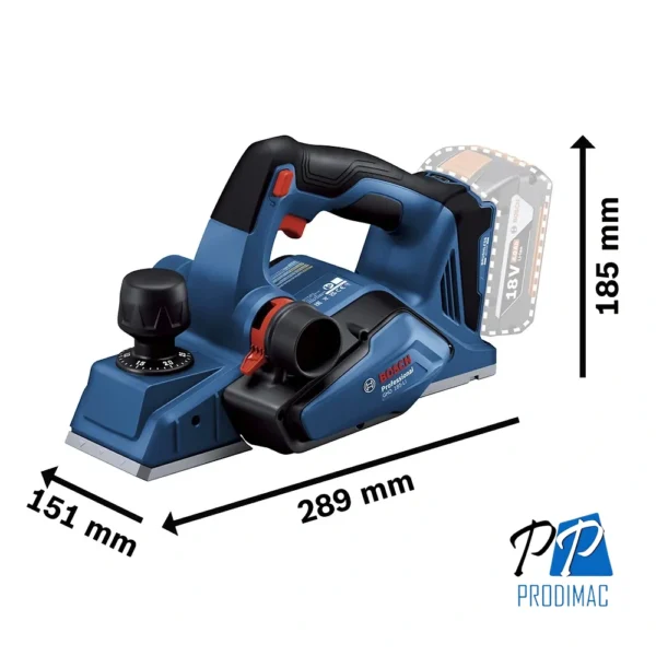 Cepillo 82 mm 18V Brushless Baretool Bosch GHO 185 LI 0601.5B5.0D0-000