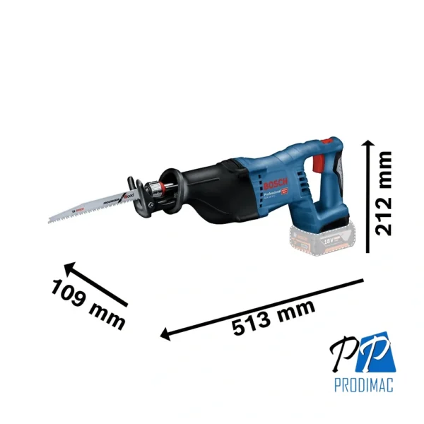 Sierra Sable 18V (Sin Baterias / Sin Cargador) Bosch GSA 18V-32 Professional 0601.6A8.108-000