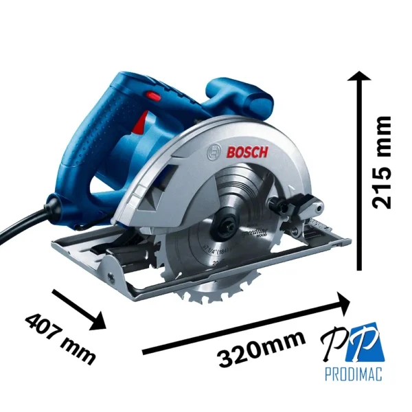 Sierra Circular 7 1/4" (184mm) 2000W Corte en 90° 62mm Bosch GKS 20-65 0601.6B2.0E0-000