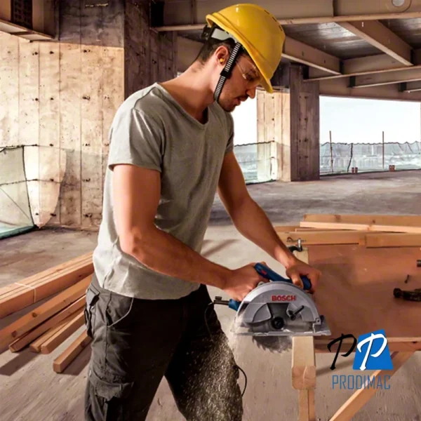 0601.6B3.0E1-000-4.webp Sierra Circular 7 1/4" (184mm) 1500W Corte en 90° 64mm con 2 Discos Bosch GKS 150 0601.6B3.0E1-000