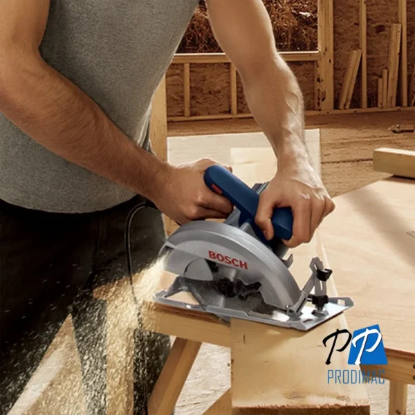 0601.6B3.0E2-000-5.webp Sierra Circular 7 1/4" (184mm) 1500W Corte en 90° 64mm + Bolso Bosch GKS 150 0601.6B3.0E2-000