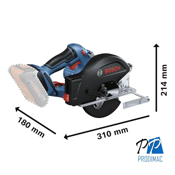 Sierra Circular 5 3/8" (136mm) 18V Baretool Bosch GKM 18V-50 0601.6B8.000-000