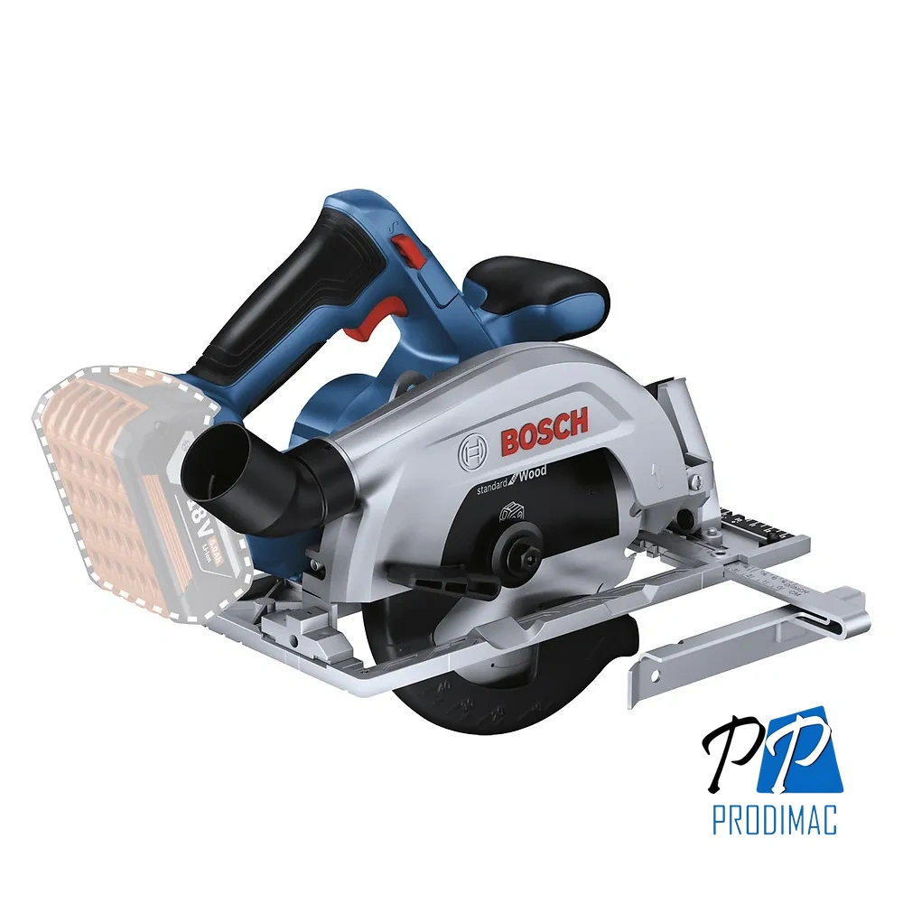 Sierra Circular 165 mm 18V 5000 Rpm (Sin Baterías / Sin Cargador) Bosch GKS 185-LI 0601.6C1.2E1-000