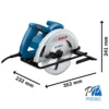 0601.6C3.0E0-000-3.webp Sierra Circular 7 1/4" (184 mm) 1300W Corte en 90° 64mm Bosch GKS 130 0601.6C3.0E0-000