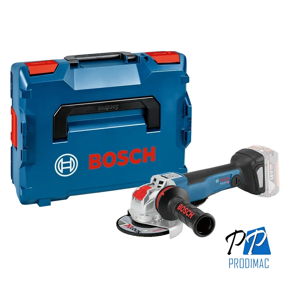 Amoladora Angular 5" X-Lock 18V Brushless Baretool Bosch GWX 18V-10 PC 0601.7B0.700-000