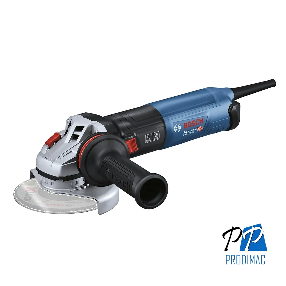 Amoladora Angular 5" 1700W 11500 rpm Bosch GWS 17-125 S 0601.7D0.3E0-000