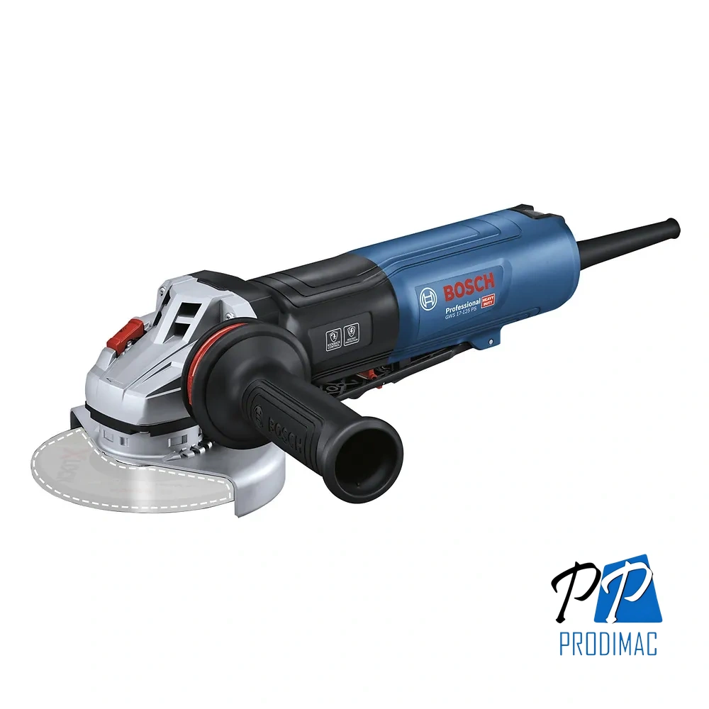Amoladora Angular 5" 1700W 11500 rpm Bosch GWS 17-125 PS 0601.7D1.3E0-000