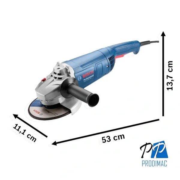 Amoladora Angular 7'' 2200W 8500 rpm Bosch GWS 2200-180 0601.8F1.0E0-000